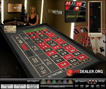 live roulette at BetVictor