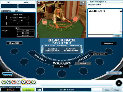 Playtech Europe Dealer Studio Live Blackjack 1