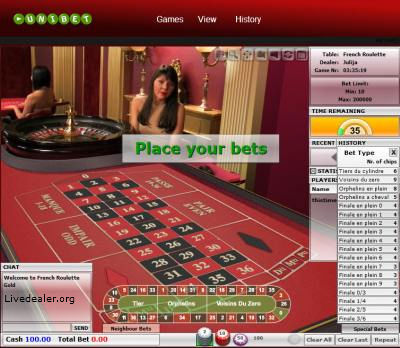 Evolution Gaming Virtual View Live Gold French Roulette