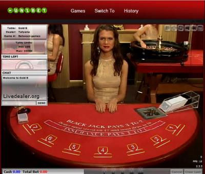 Evolution Gaming Live (Gold) Blackjack Virtual View