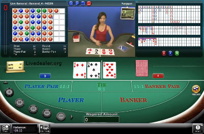 Microgaming live (singleplayer) baccarat