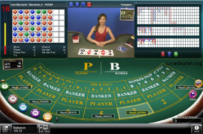 Microgaming live (multiplayer) baccarat