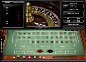 Platinum Play live dealer roulette