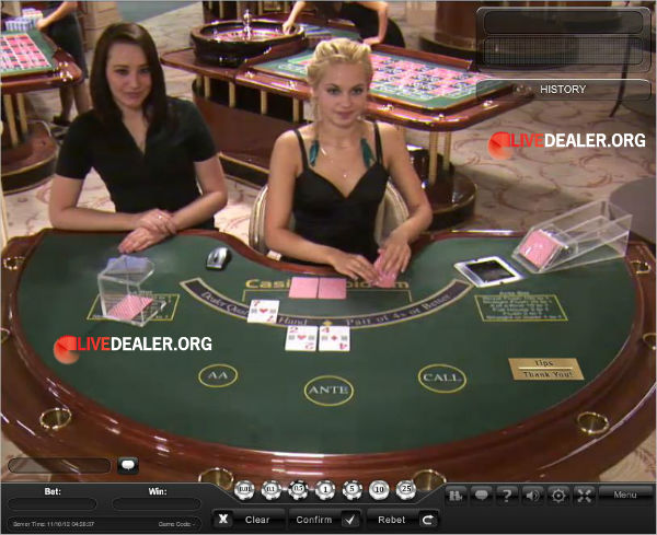 Playtech Live Casino Hold'em poker