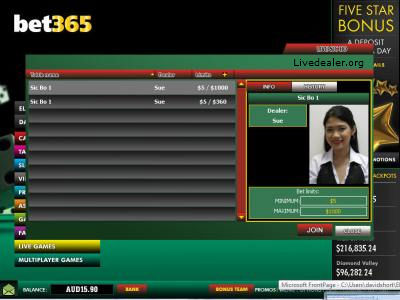 Playtech Asia Live SicBo Lobby
