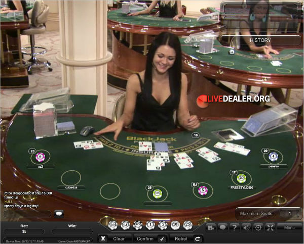 Playtech live blackjack