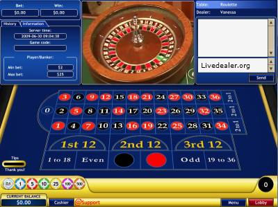 Playtech European Dealer Studio Live Roulette 2