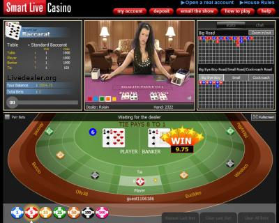 smart live casino baccarat