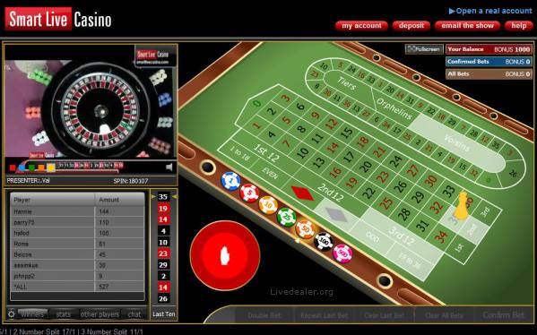 Smart live roulette 2