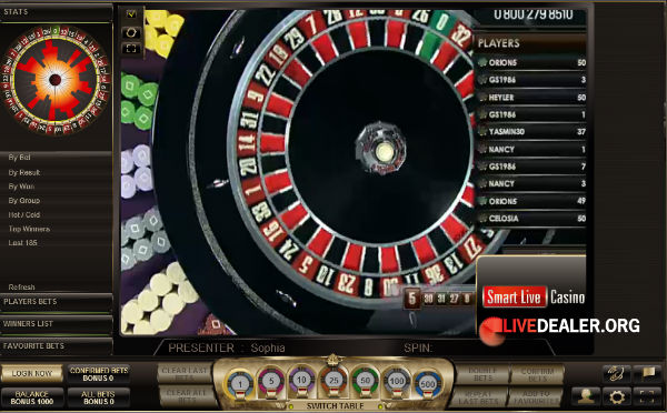 Smart live roulette 2