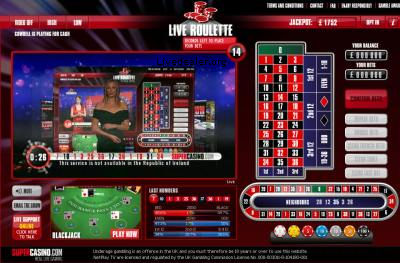 Super Casino live roulette 1