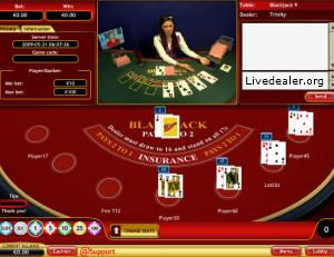 Vegas Red live dealer blackjack