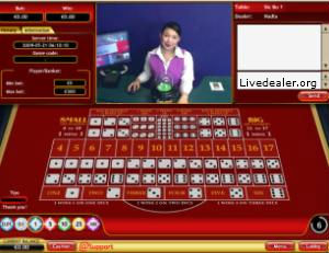 Vegas Red live dealer sicbo