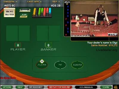 Vuetec's live baccarat 1