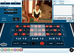 Willim Hill live dealer roulette