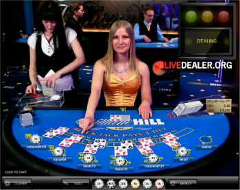 William Hill's private live casino room