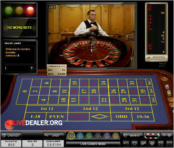 William Hill live London roulette