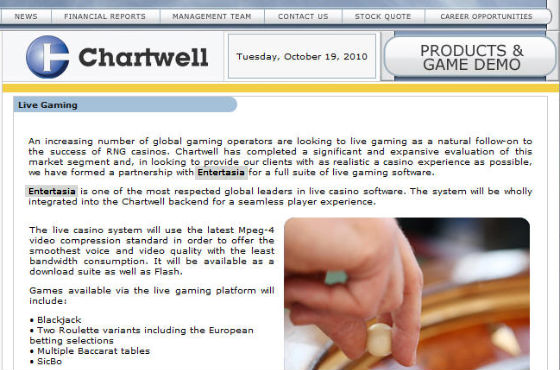 chartwell Chartwell live dealer plans