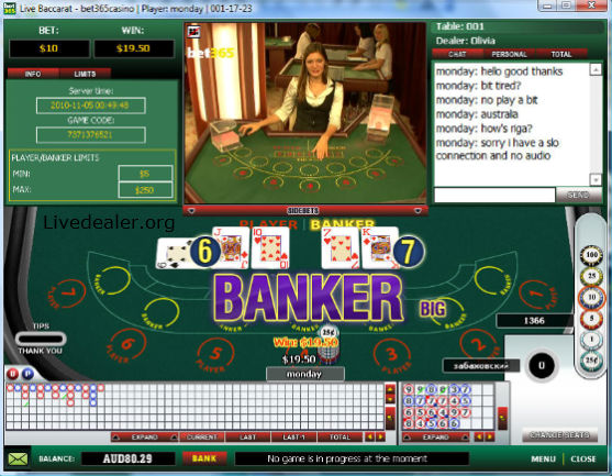 Baccarat Banker streak start