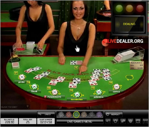live blackjack zoom