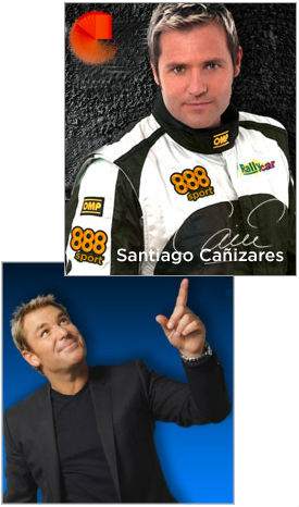 Santiago Canizares and Shane Warne