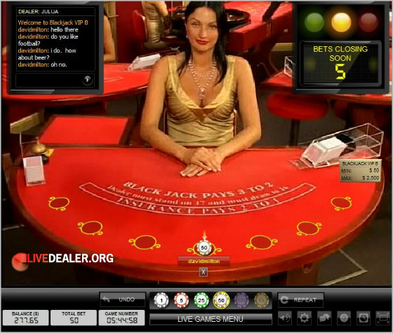 visit Party Casino dealer Julija