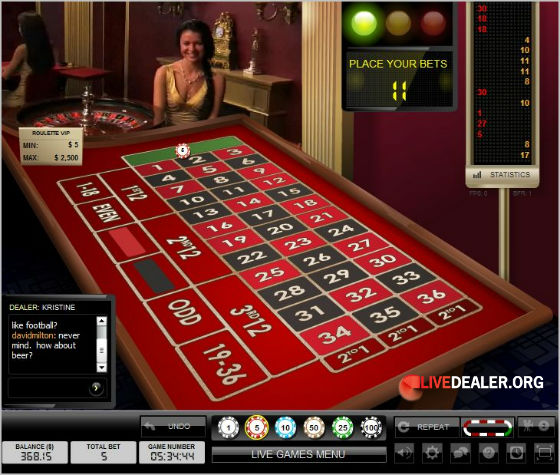 visit Party Casino dealer Kristine