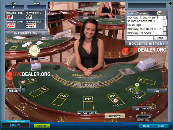 Hot dealer, cold shoe, live blackjack blues | Livedealer.org