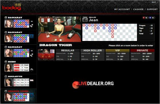 new look bodog88 live dealer lobby