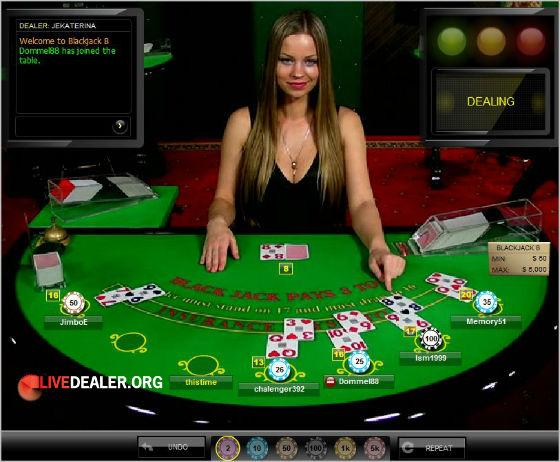 visit Unibet Dealer Jekaterina at Unibet
