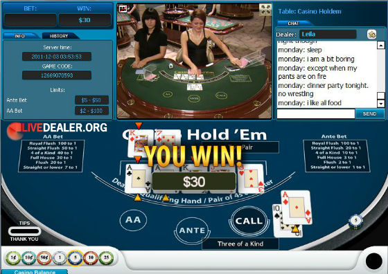 Leila dealing at William Hill