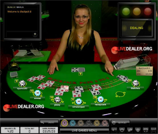 Blackjack at Unibet