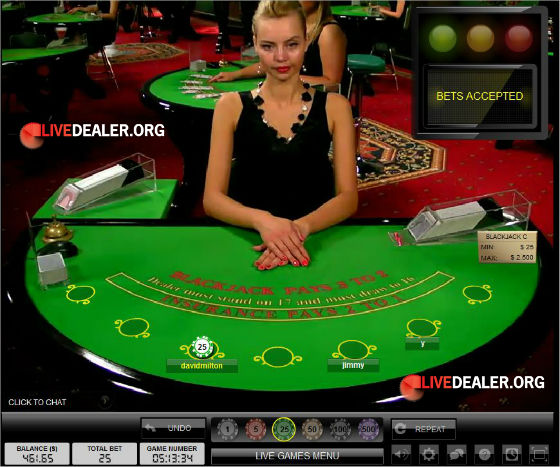 visit Party Casino Dealer Olga at Party Casino