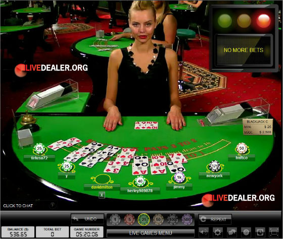 visit Party Casino dealer Olga