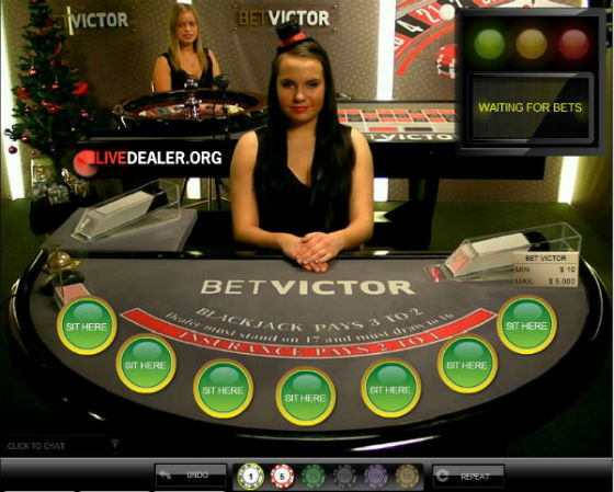 BetVictor private live dealer room