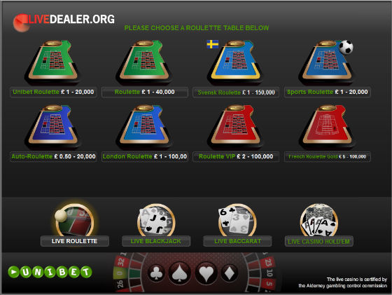 Unibet getting new live casino lobby