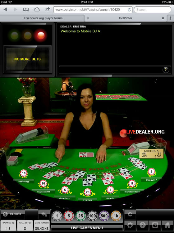 Live dealer of the week - Kristina