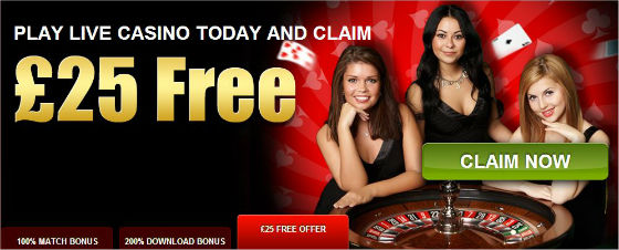 Ladbrokes current £25 live casino offer