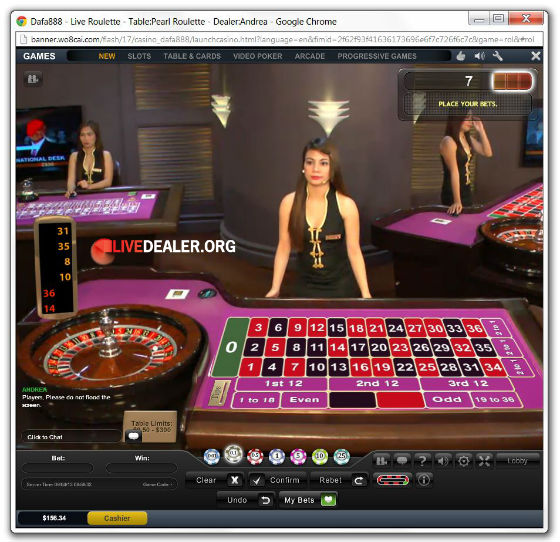 Live dealer Andrea
