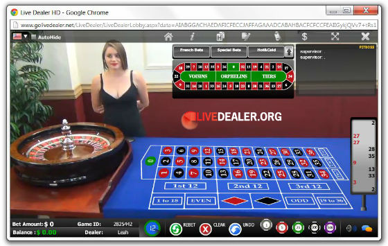 US player live roulette (single zero)