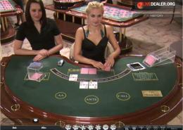 This is the old studio Casino Hold'em table