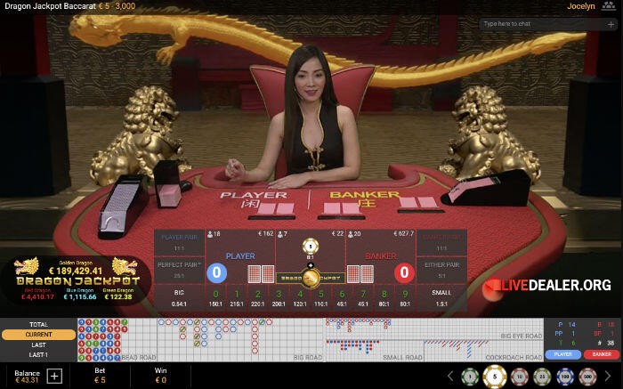 Dragon Jackpot Baccarat