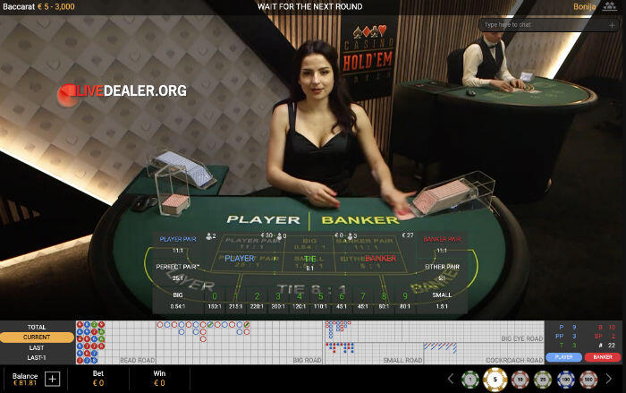 Playtech Live Baccarat
