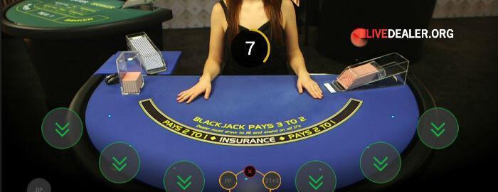 Playtech live dealer Lounge Blackjack