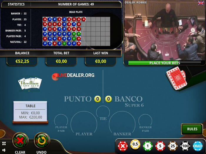 Actual Gaming baccarat