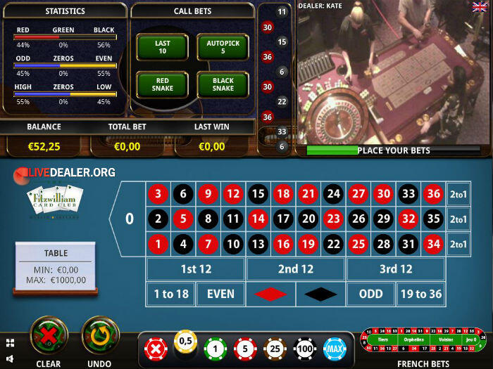 Actual Gaming live roulette