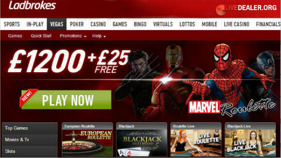 Ladbrokes & Playtech new live dealer games