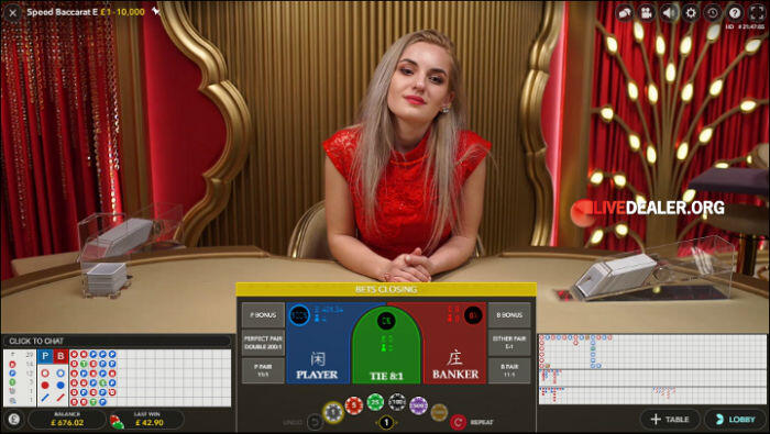 Speed Baccarat table