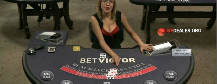 Victor's live casino blackjack