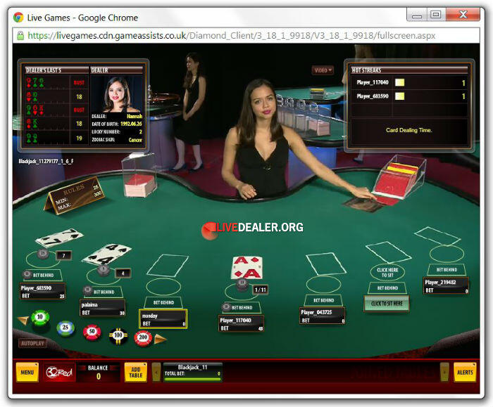 Microgaming live dealer Hannah